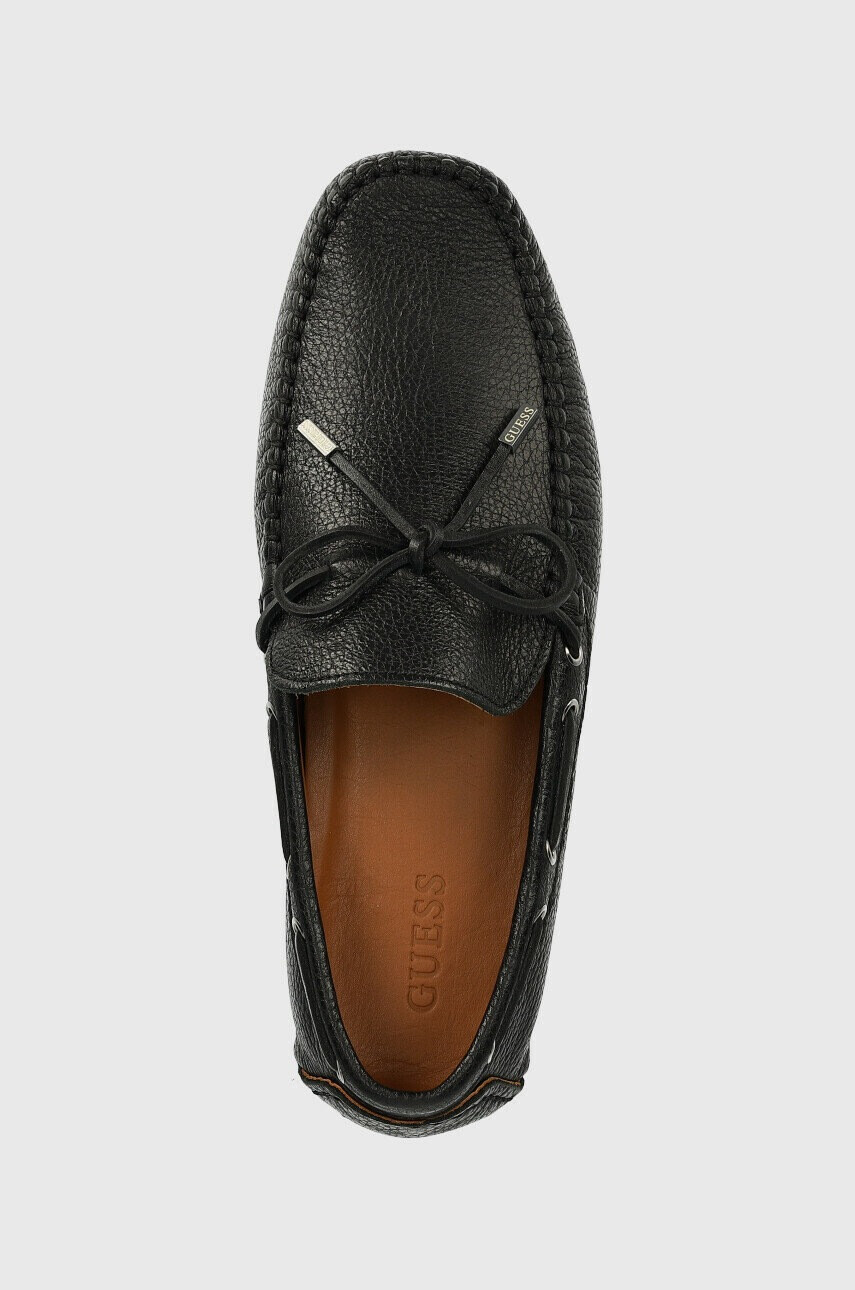 Guess Кожени мокасини GALLARATE II в черно FM6GAL LEA14 - Pepit.bg