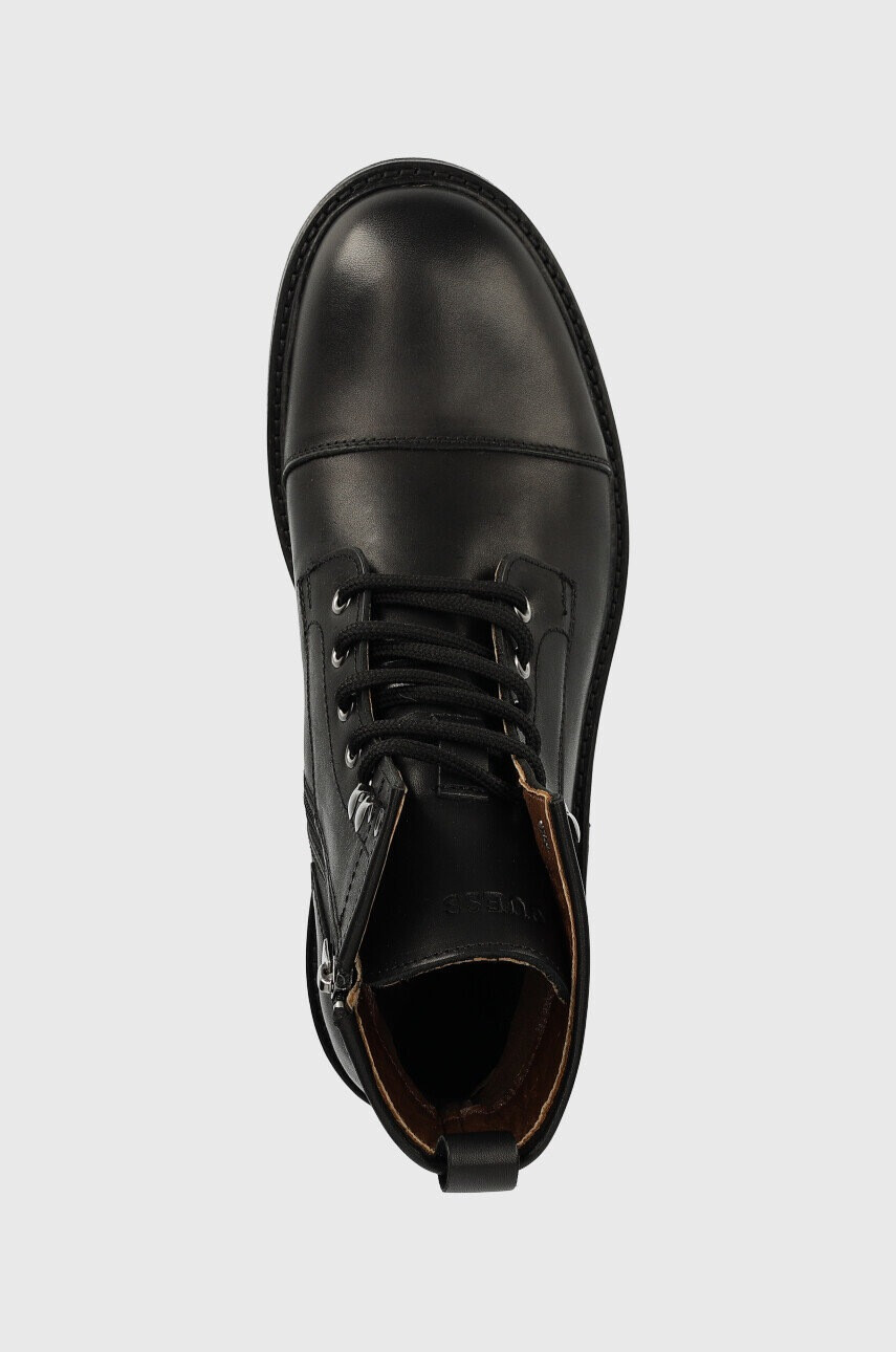 Guess Кожени обувки Arco Lace Up в черно - Pepit.bg