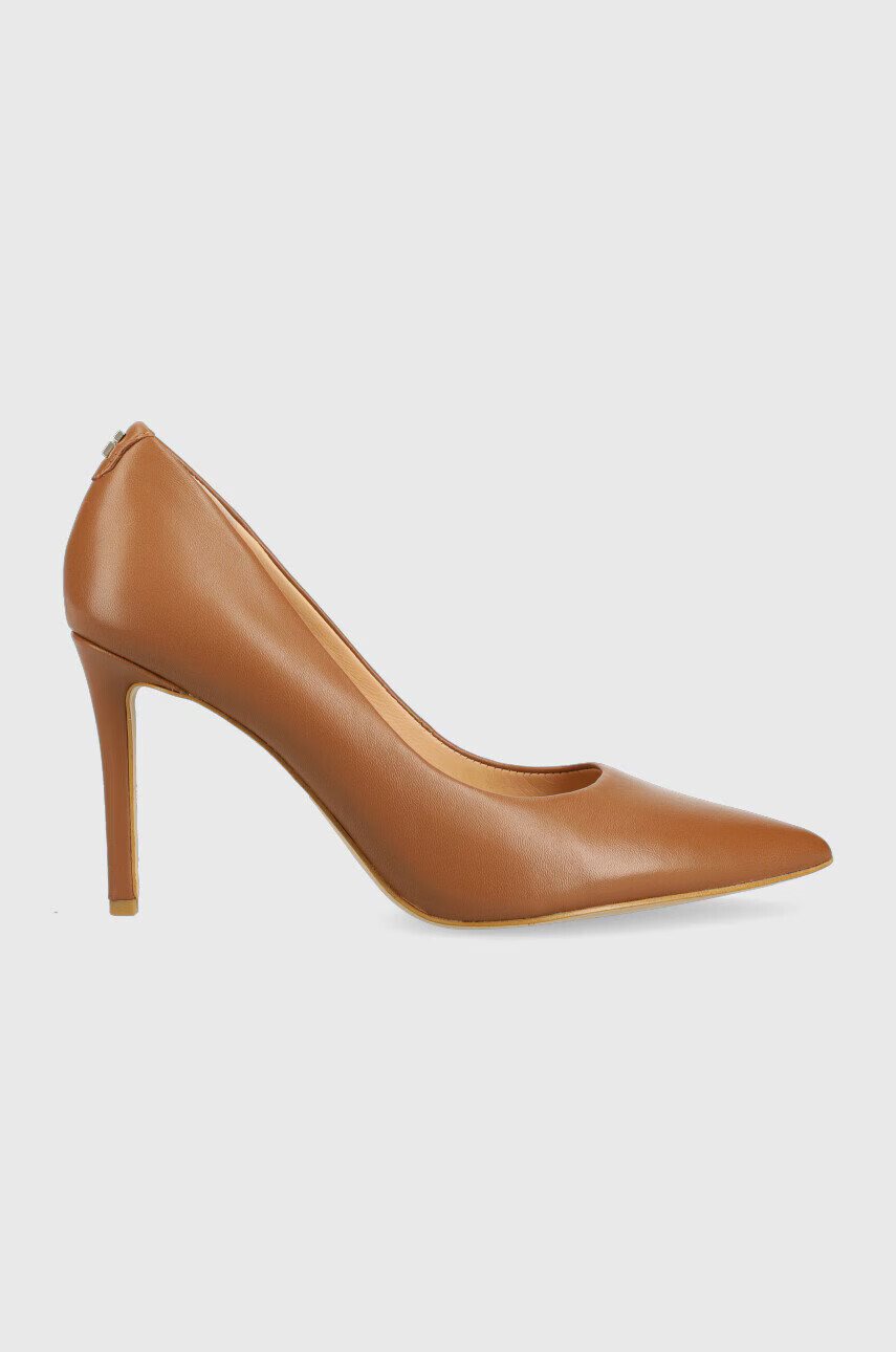Guess Кожени обувки с висок ток - Pepit.bg