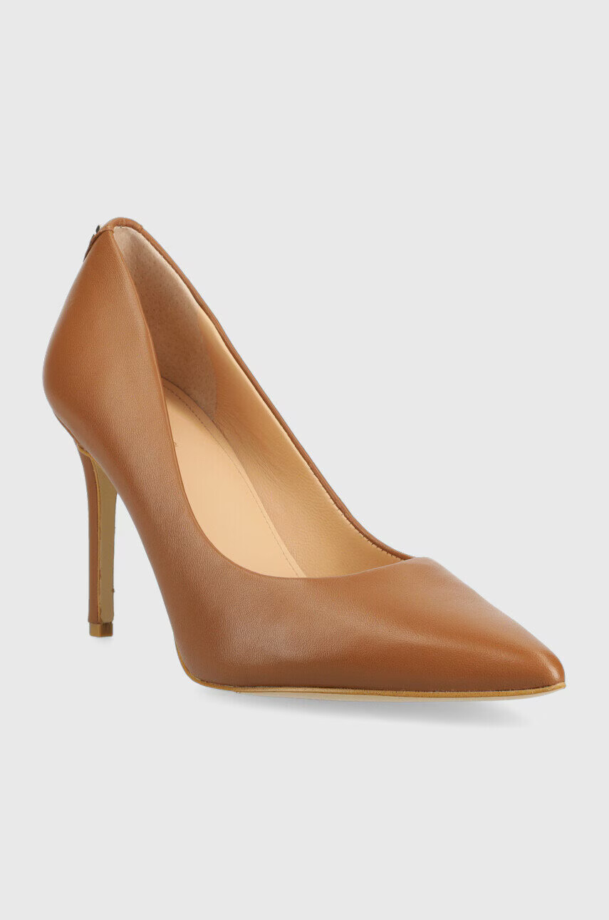 Guess Кожени обувки с висок ток - Pepit.bg