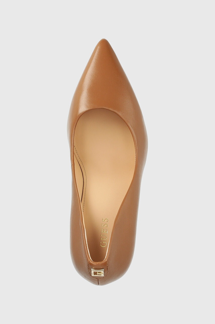 Guess Кожени обувки с висок ток - Pepit.bg