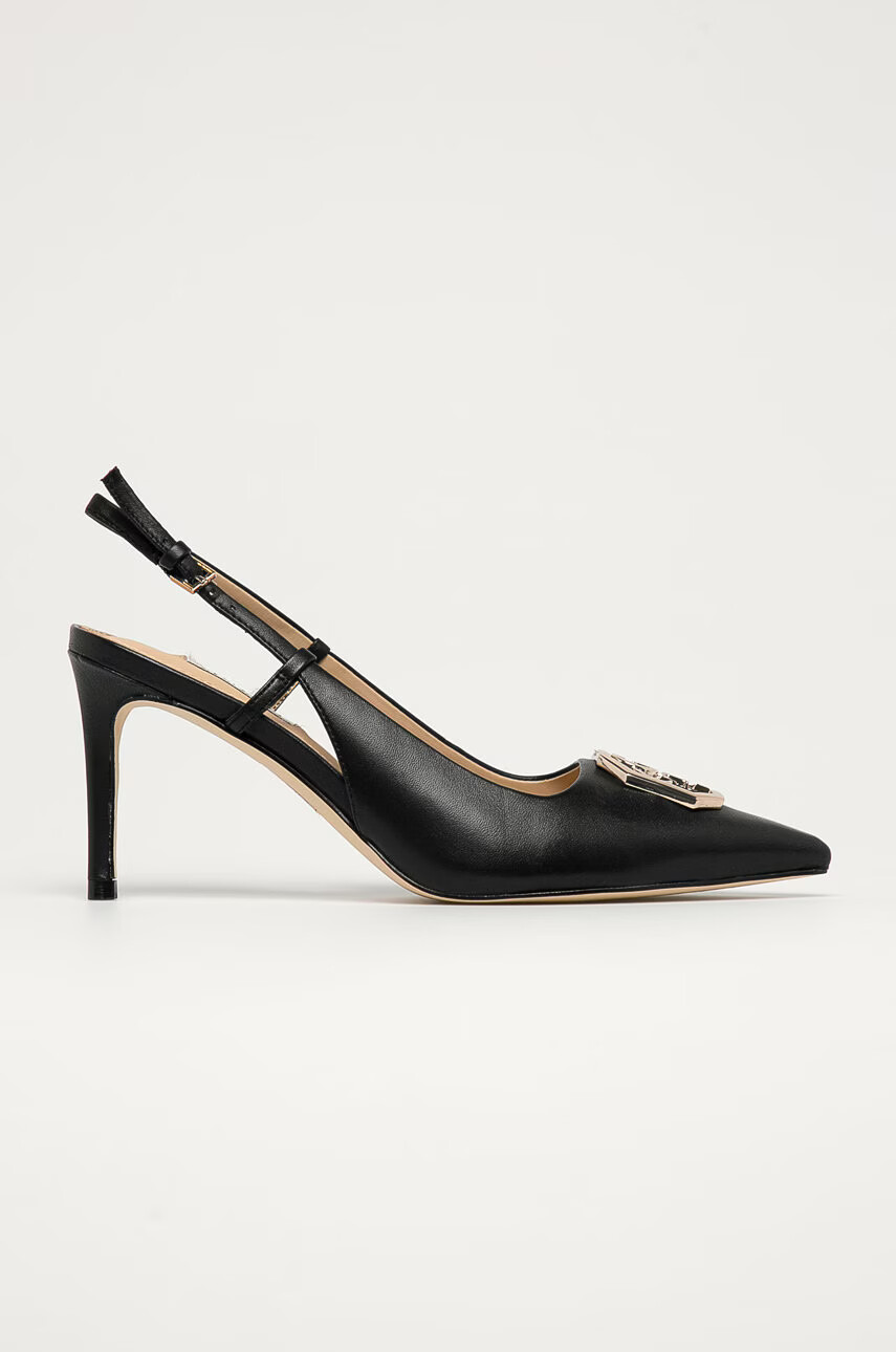 Guess Кожени обувки с висок ток - Pepit.bg