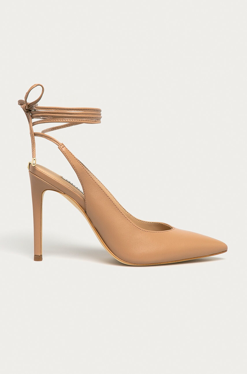 Guess Кожени обувки с висок ток - Pepit.bg