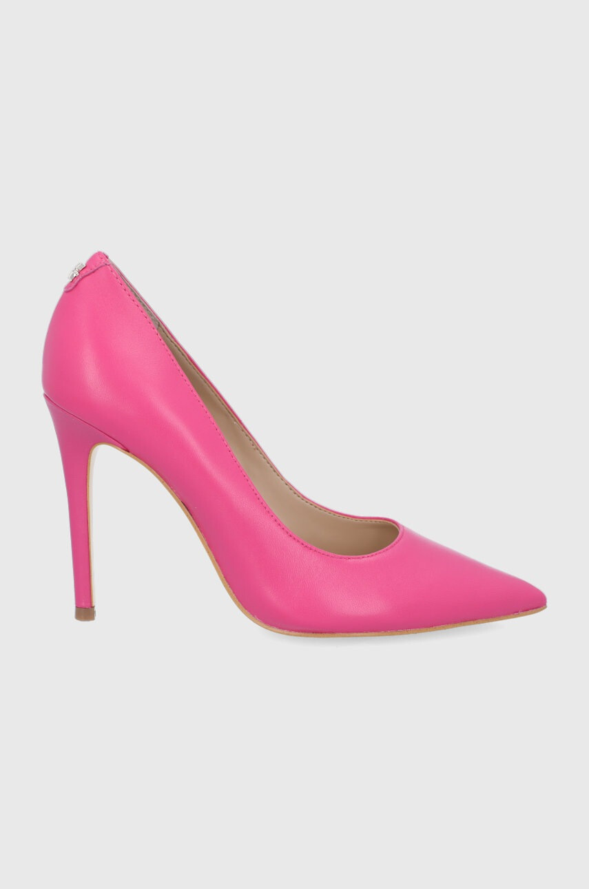 Guess Кожени обувки с висок ток - Pepit.bg