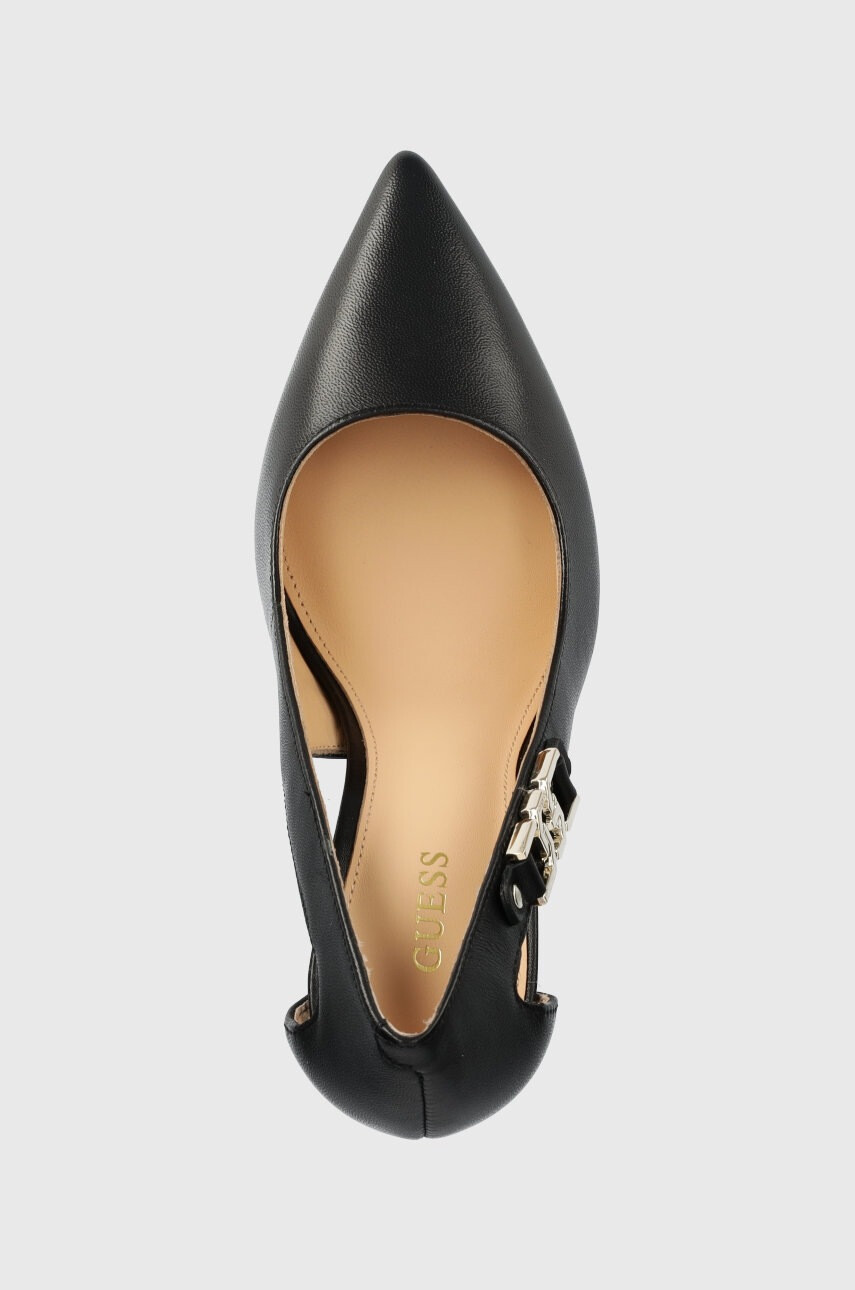 Guess Кожени обувки с висок ток Gabbi в черно FL5GBB LEA08 - Pepit.bg