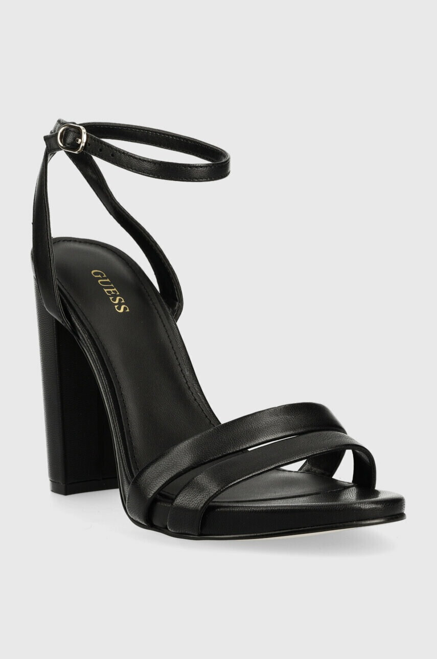 Guess Кожени сандали FYNLEE в черно FL6FYN LEA03 - Pepit.bg