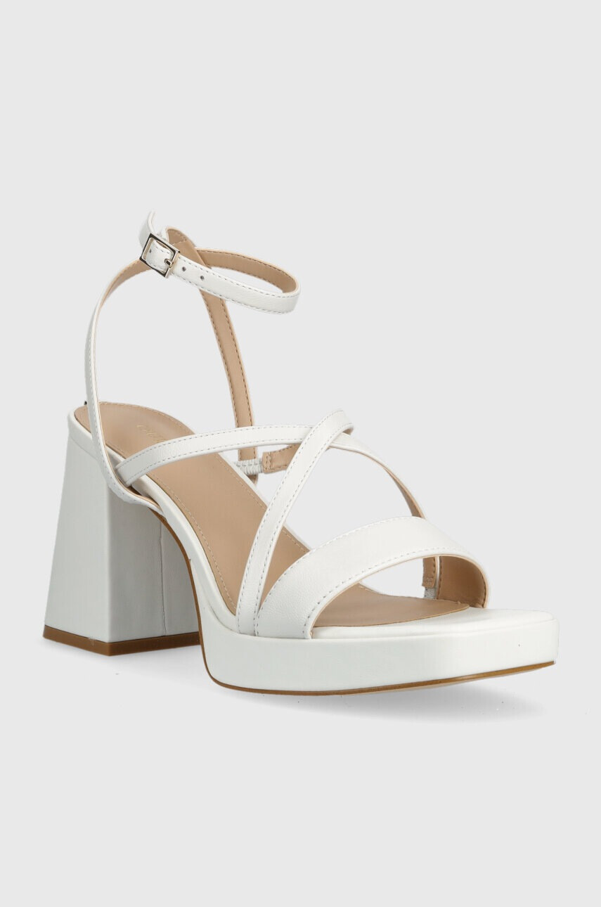 Guess Кожени сандали TILINE в бяло FL6TLI LEA03 - Pepit.bg
