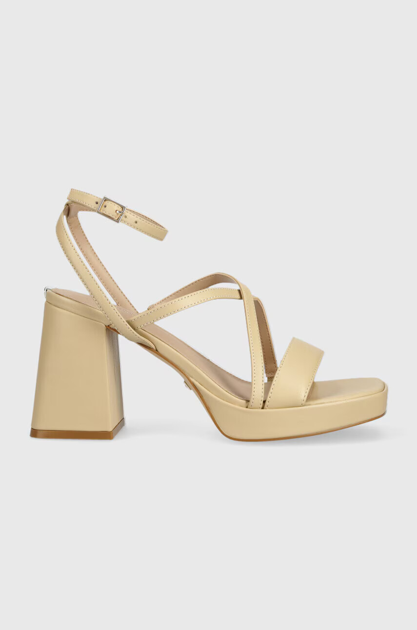 Guess Кожени сандали TILINE в бежово FL6TLI LEA03 - Pepit.bg