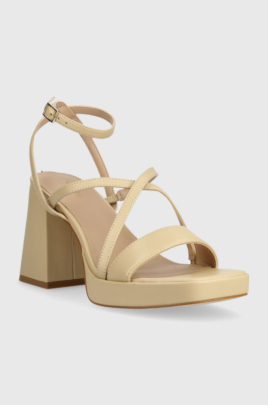 Guess Кожени сандали TILINE в бежово FL6TLI LEA03 - Pepit.bg