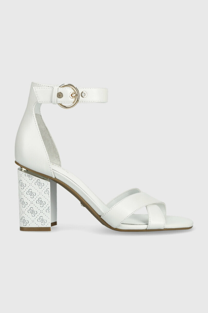 Guess Кожени сандали YANCY в бяло FL6YAN LEA03 - Pepit.bg