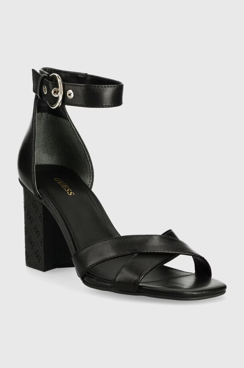 Guess Кожени сандали YANCY в черно FL6YAN LEA03 - Pepit.bg