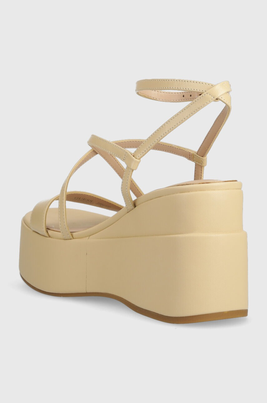 Guess Кожени сандали ZALLA в бежово FL6ZLL LEA04 - Pepit.bg