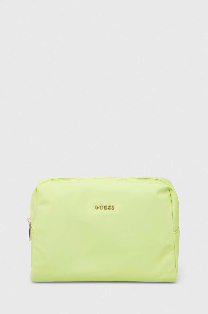 Guess Козметична чанта в жълто - Pepit.bg