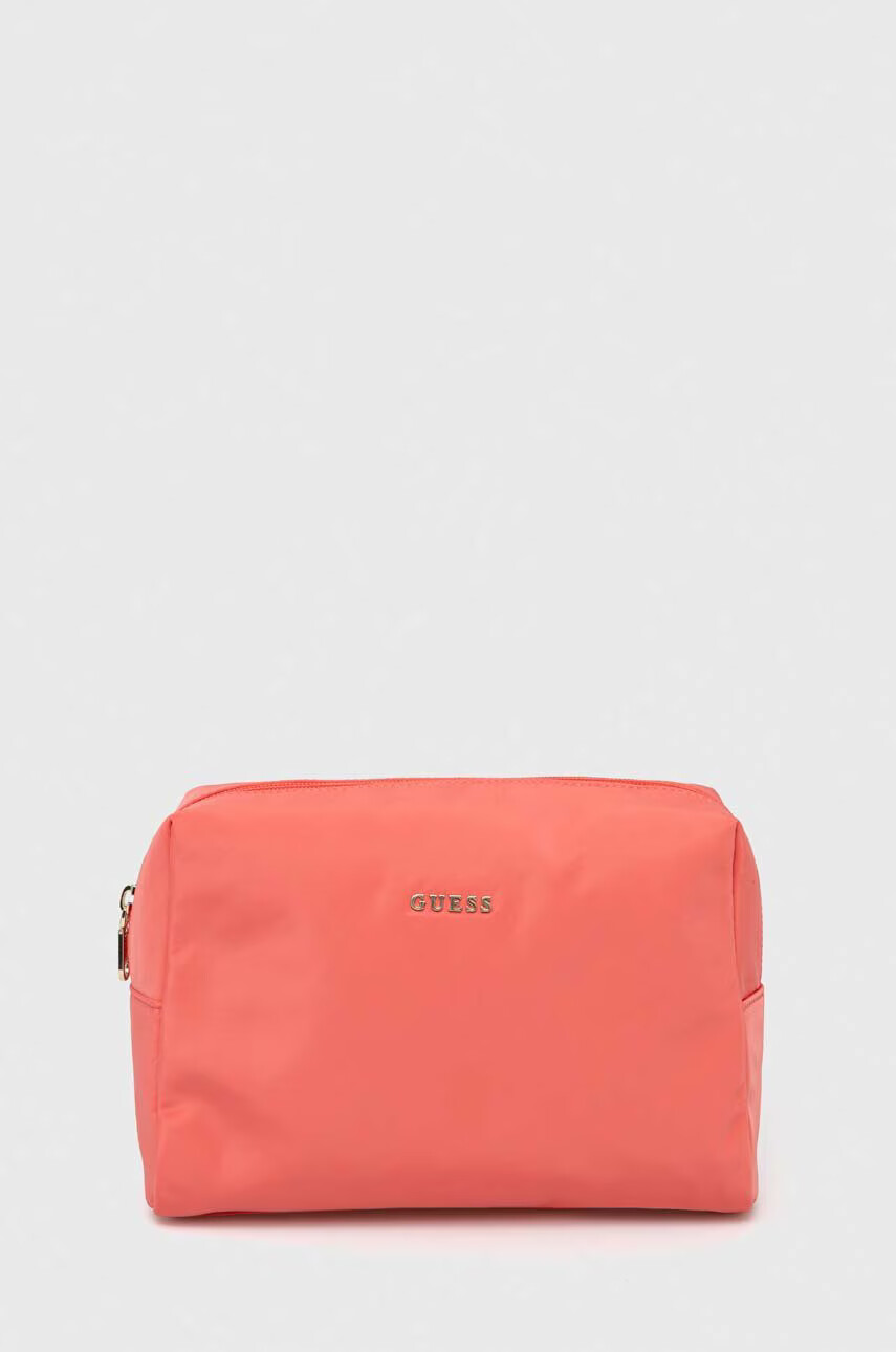 Guess Козметична чанта в розово - Pepit.bg