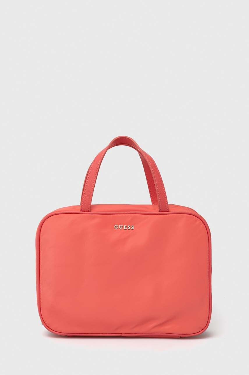 Guess Козметична чанта в розово - Pepit.bg