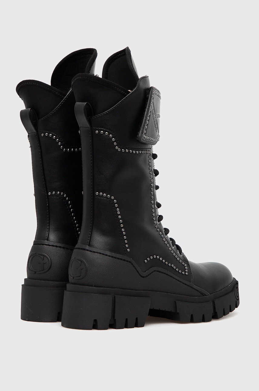 Guess Кубинки дамски в черно с платформа - Pepit.bg