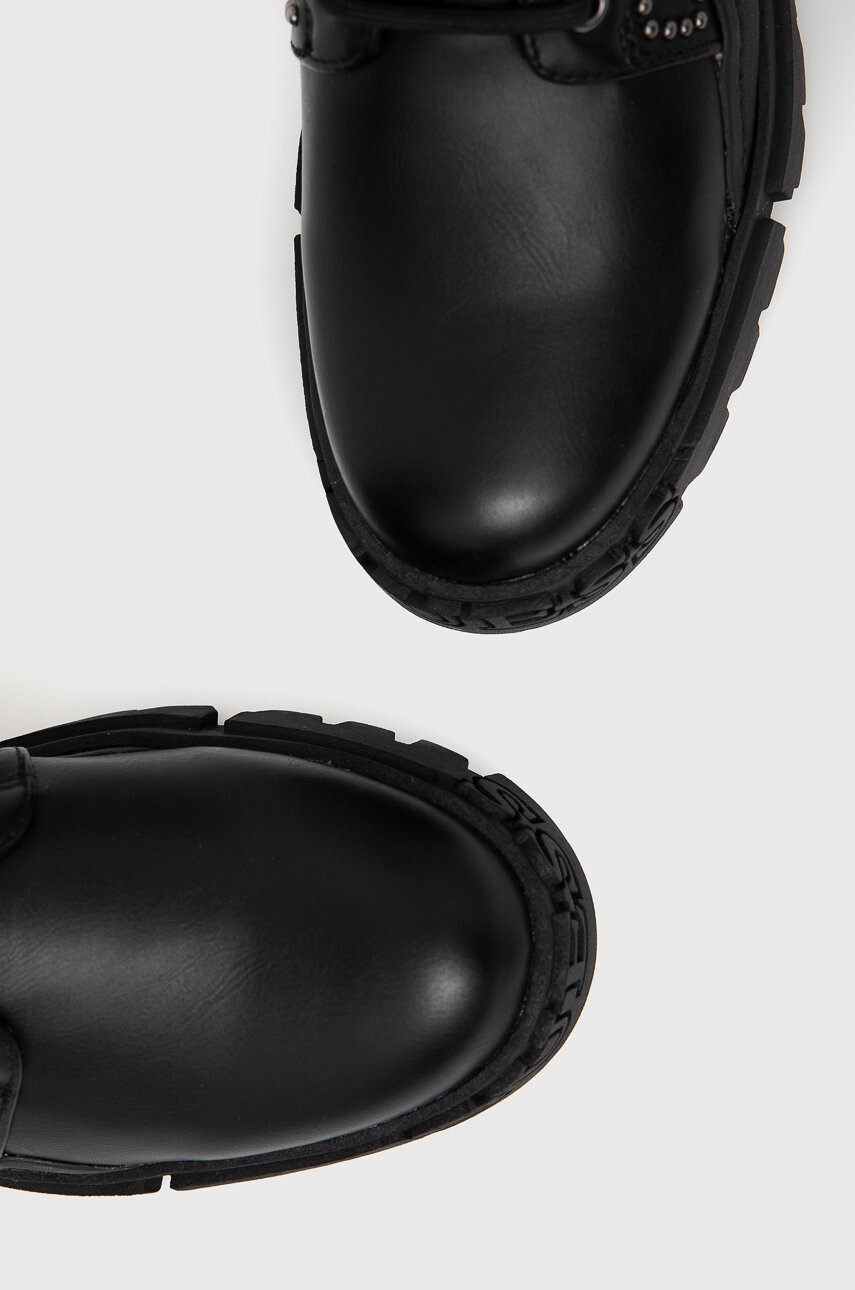Guess Кубинки дамски в черно с платформа - Pepit.bg