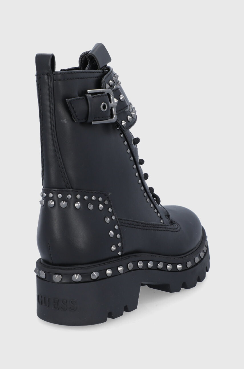 Guess Кубинки дамски в черно с платформа - Pepit.bg