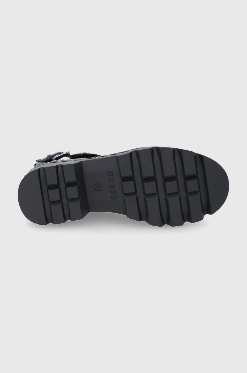 Guess Кубинки дамски в черно с платформа - Pepit.bg