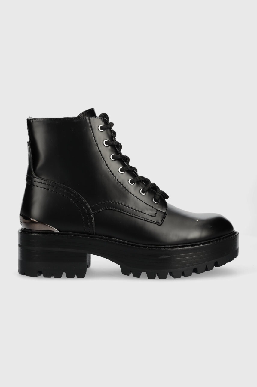 Guess Кубинки Folowe в черно с платформа - Pepit.bg