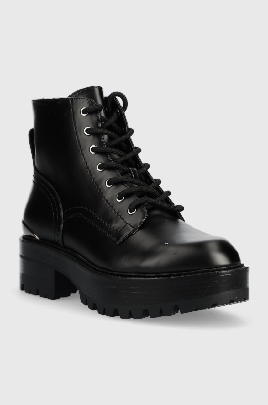Guess Кубинки Folowe в черно с платформа - Pepit.bg