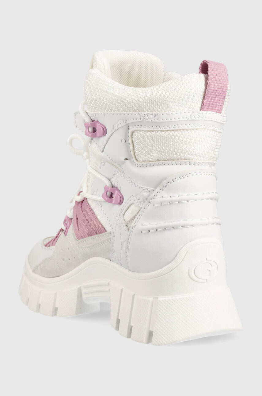 Guess Кубинки Haler в бяло с платформа FL5HLR FAB10 WHITE - Pepit.bg