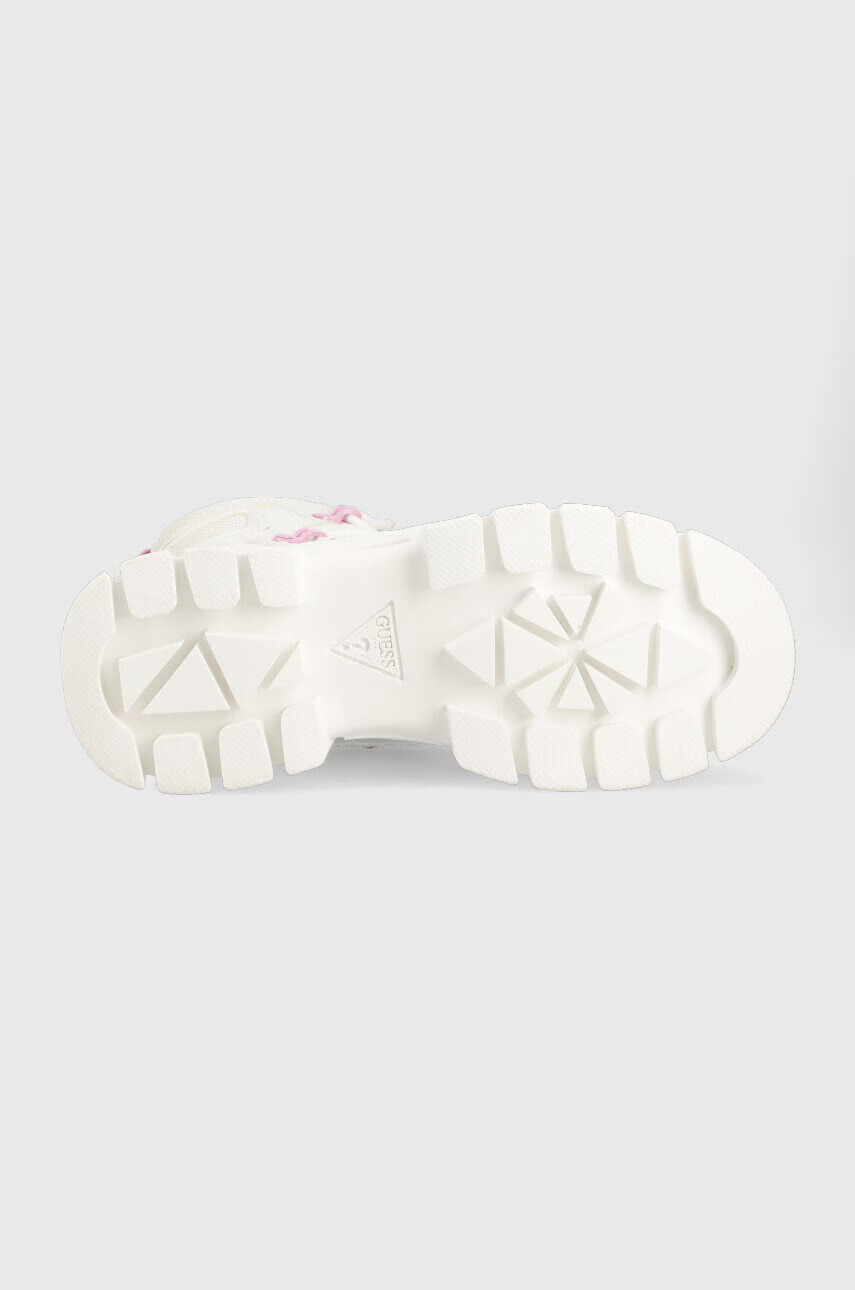 Guess Кубинки Haler в бяло с платформа FL5HLR FAB10 WHITE - Pepit.bg