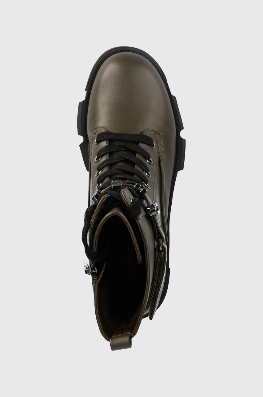 Guess Кубинки Madox в зелено с платформа - Pepit.bg
