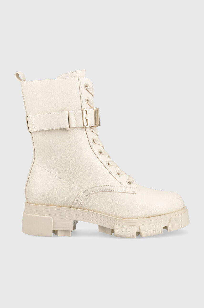 Guess Кубинки Madox в бежово с платформа FL8MDX ELE10 - Pepit.bg