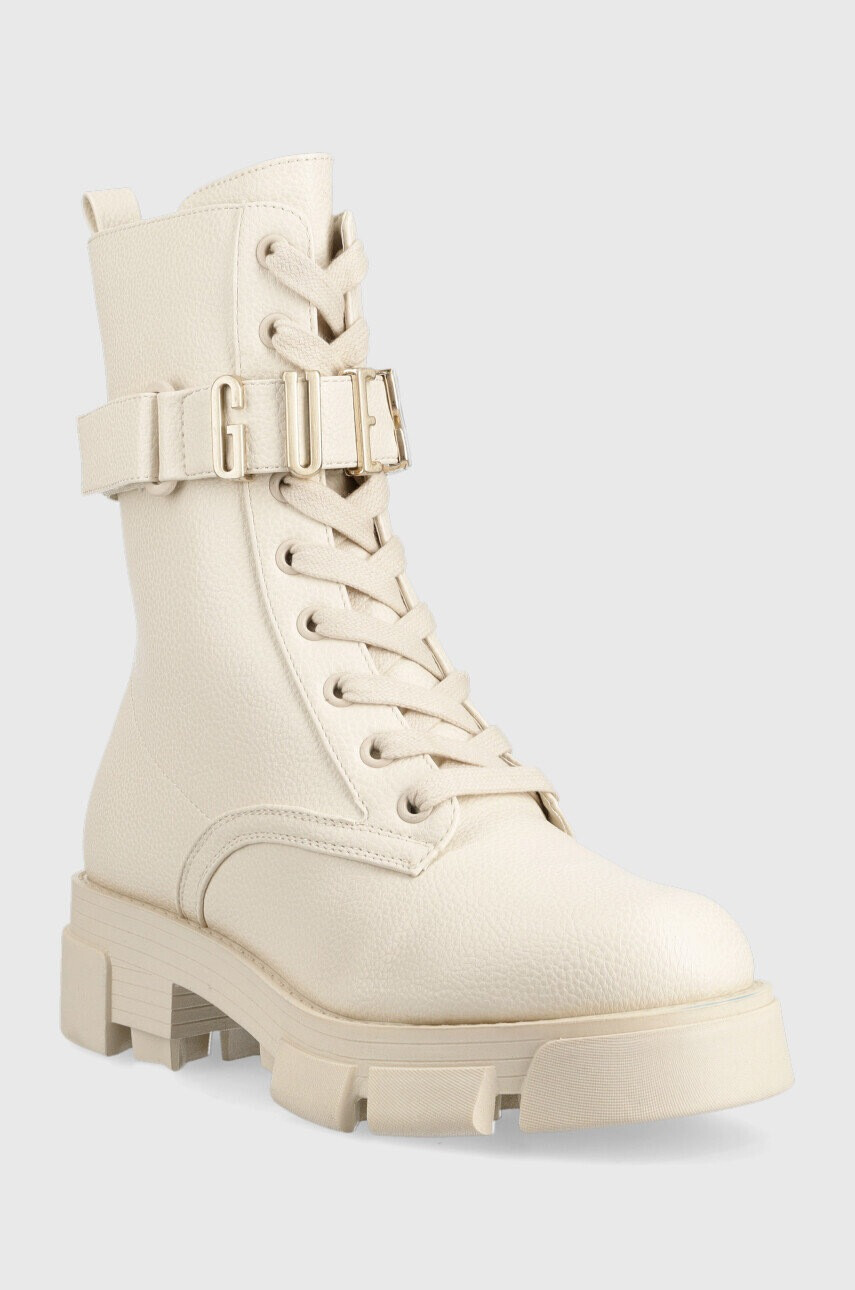 Guess Кубинки Madox в бежово с платформа FL8MDX ELE10 - Pepit.bg