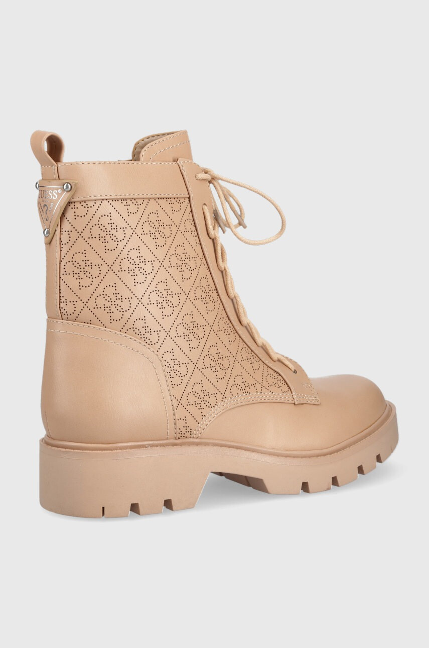 Guess Кубинки Raziela3 в бежово с платформа - Pepit.bg