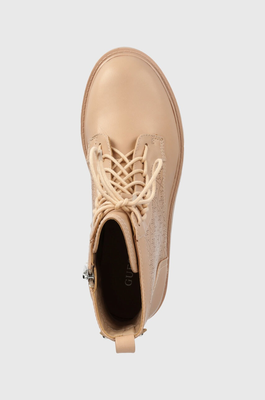 Guess Кубинки Raziela3 в бежово с платформа - Pepit.bg