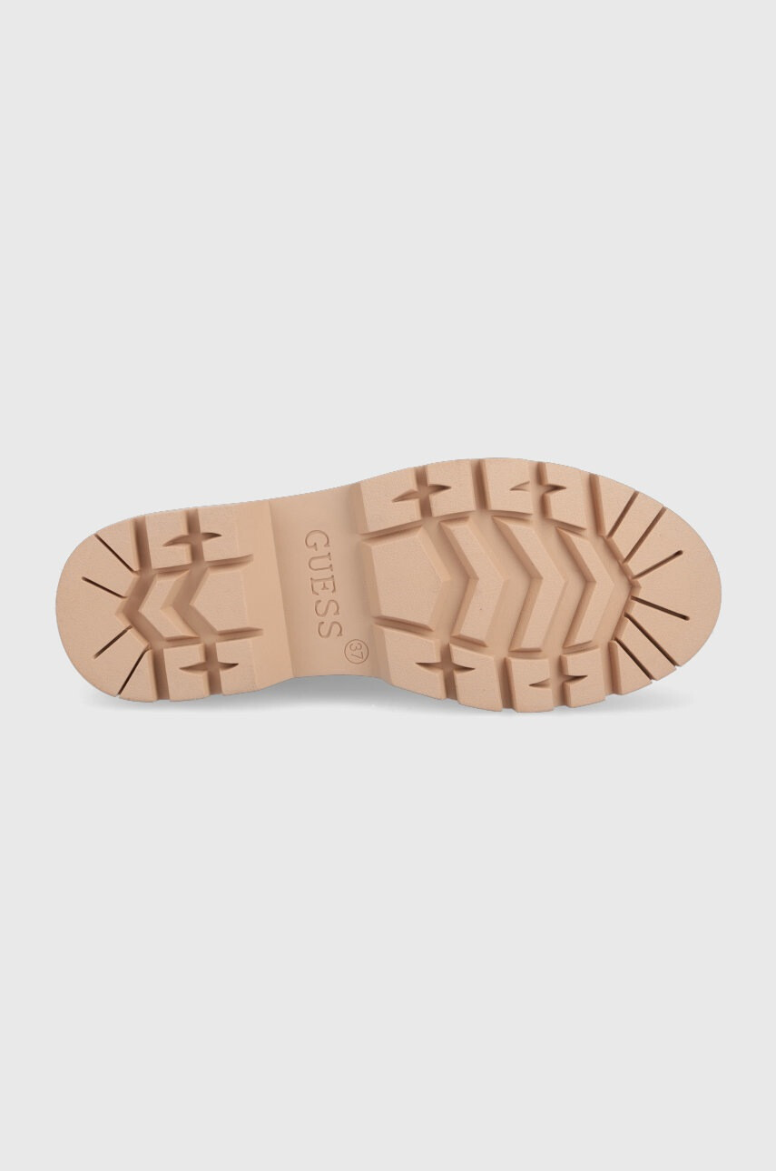 Guess Кубинки Raziela3 в бежово с платформа - Pepit.bg