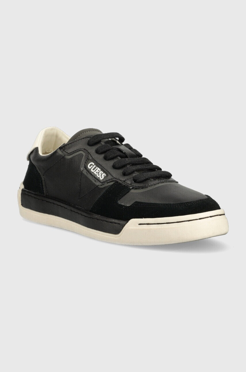 Guess Маратонки Strave Vintage в черно FM5STV LEA12 BLACK - Pepit.bg