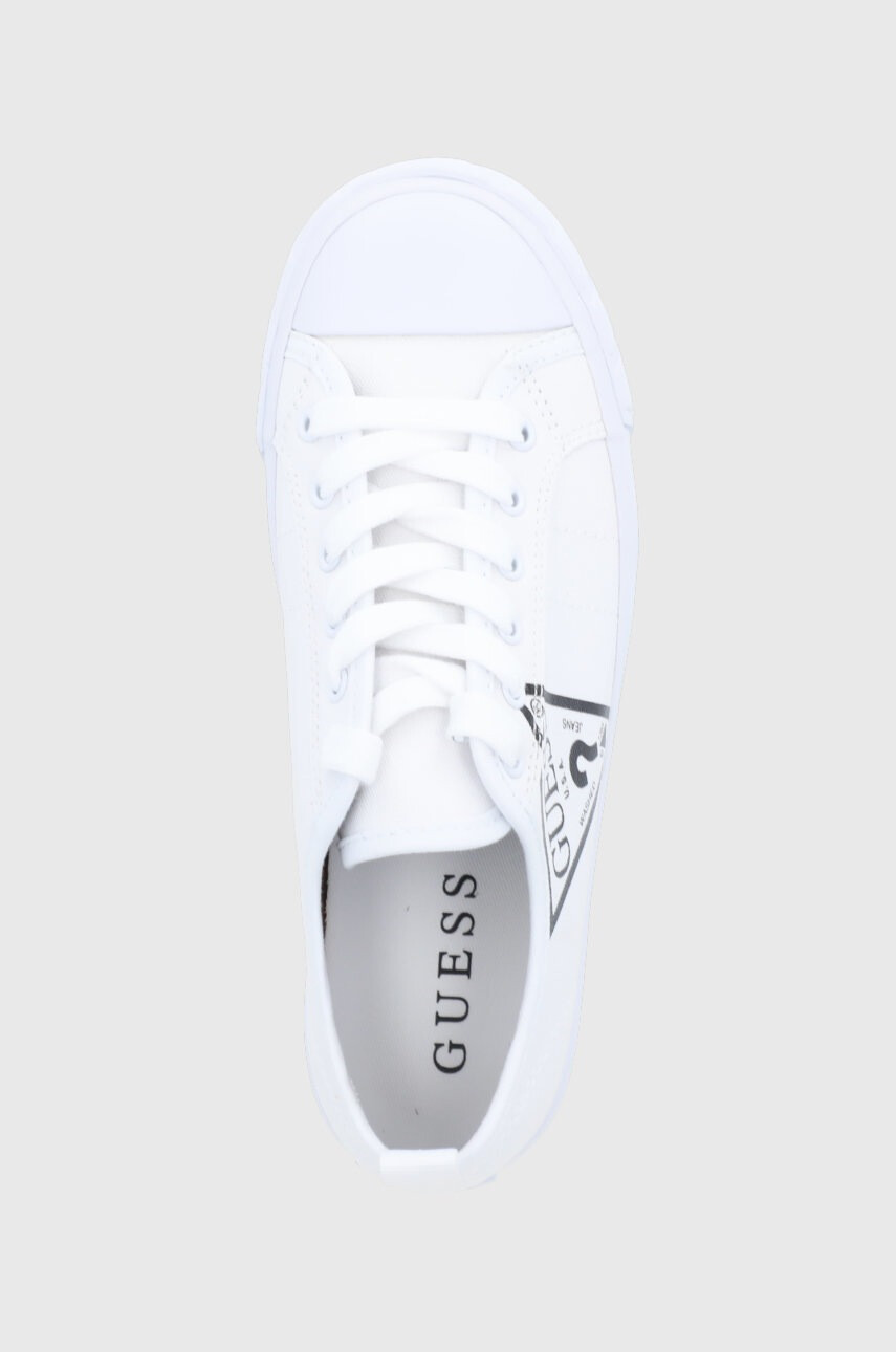 Guess Ниски кецове дамски в бяло - Pepit.bg