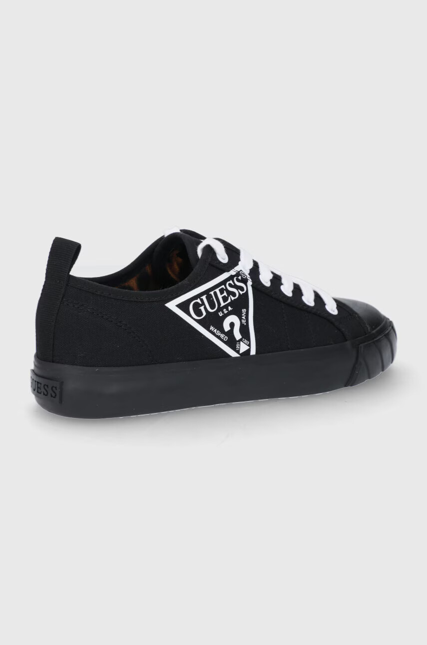 Guess Ниски кецове дамски в черно - Pepit.bg