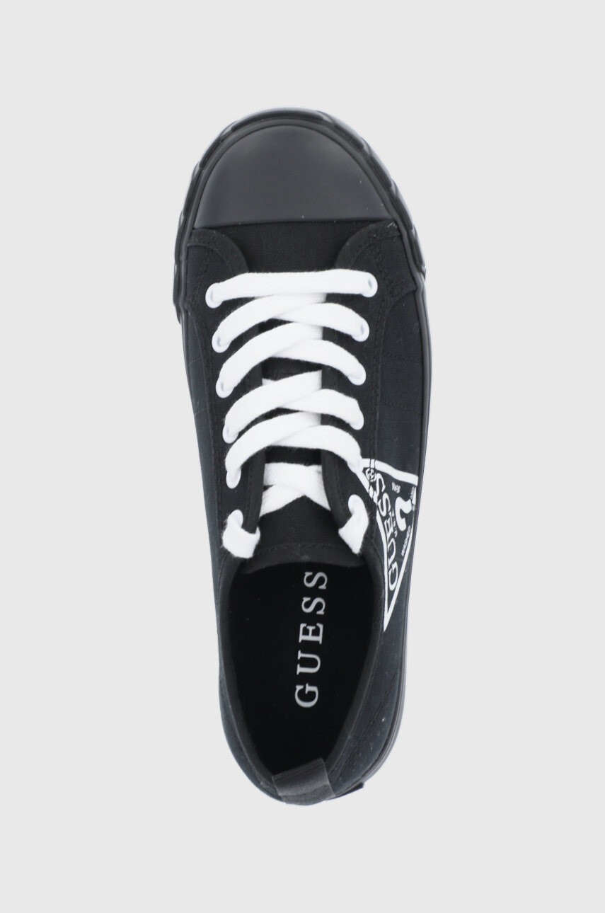Guess Ниски кецове дамски в черно - Pepit.bg