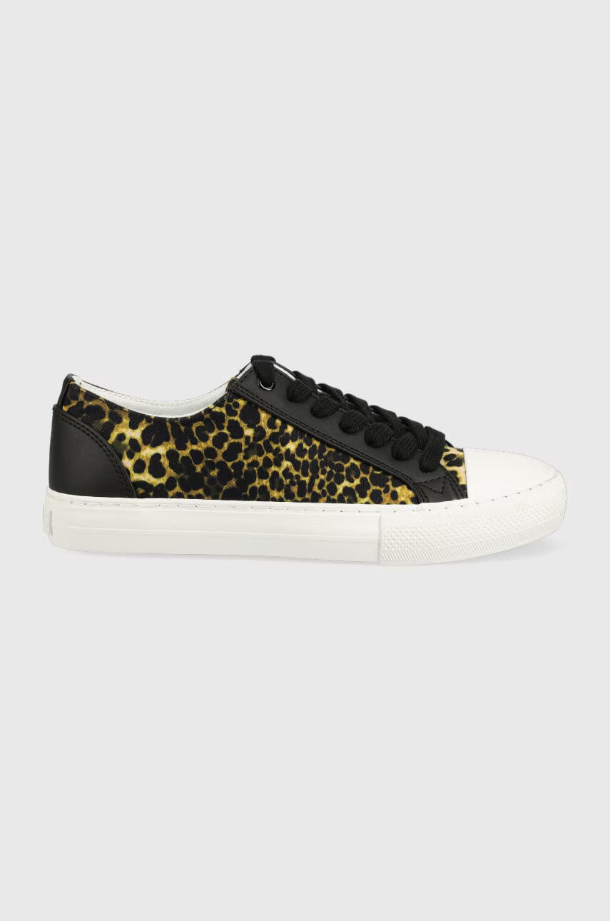 Guess Ниски кецове Passit в черно - Pepit.bg