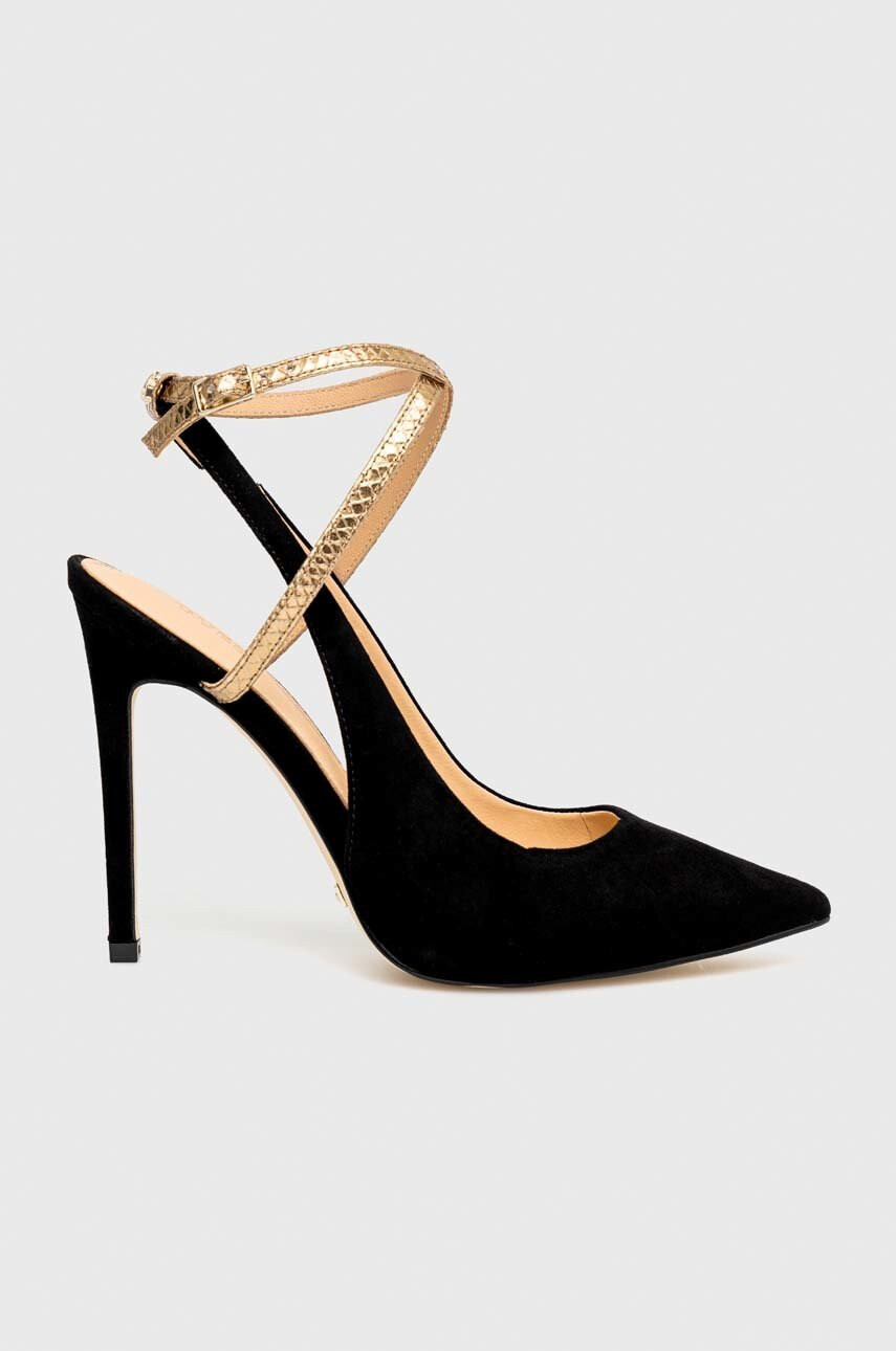 Guess Обувки с висок ток Amazie в черно FL5AMZ SUE03 BLACK - Pepit.bg
