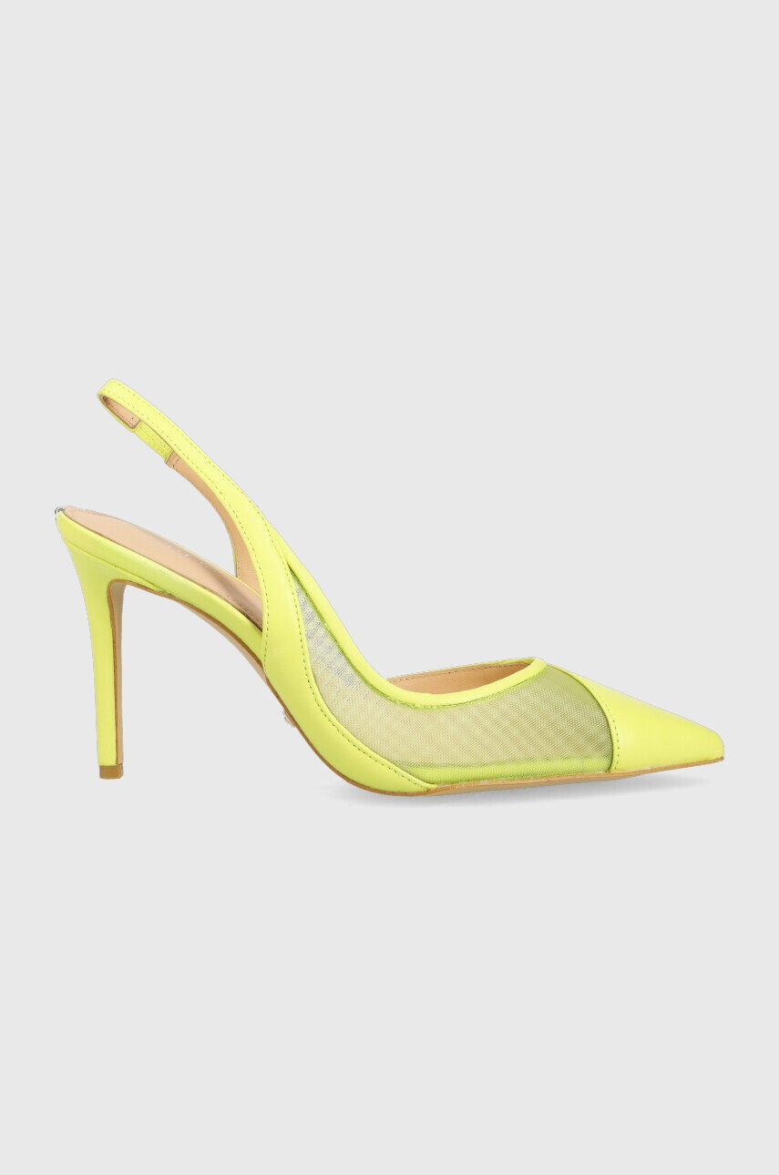 Guess Обувки с висок ток Piano в зелено FL5PNO LEA05 LIME - Pepit.bg