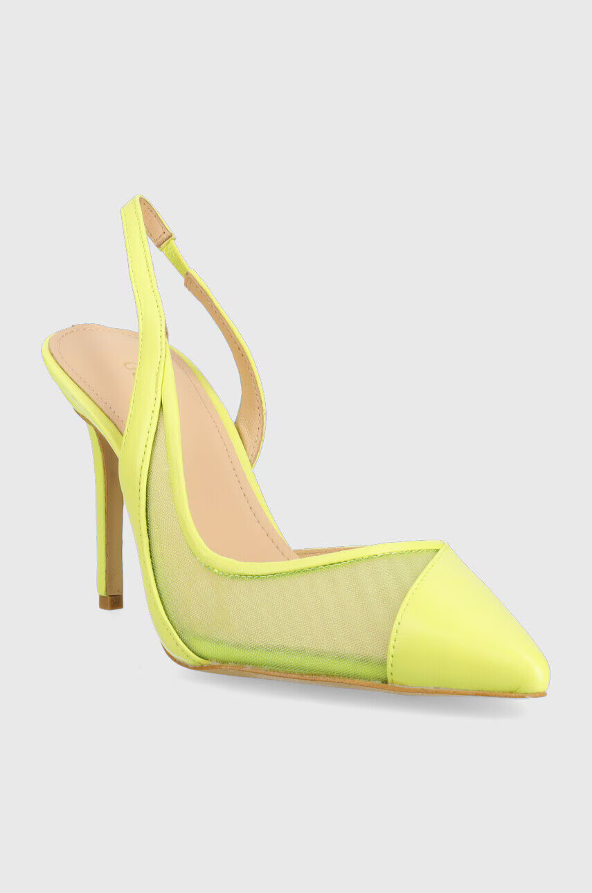 Guess Обувки с висок ток Piano в зелено FL5PNO LEA05 LIME - Pepit.bg