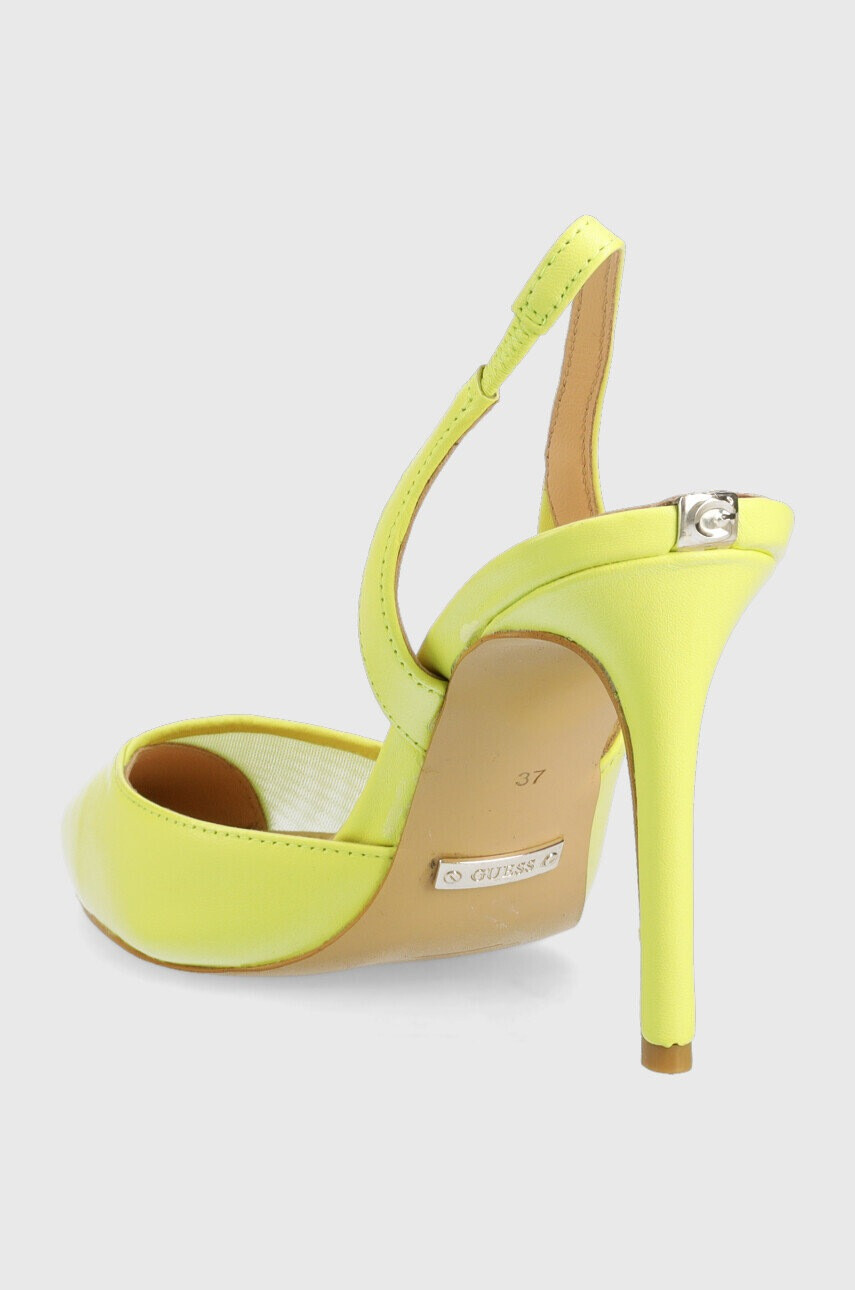 Guess Обувки с висок ток Piano в зелено FL5PNO LEA05 LIME - Pepit.bg