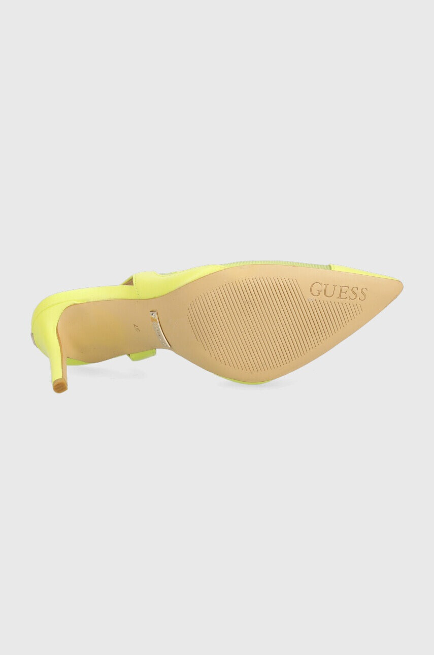 Guess Обувки с висок ток Piano в зелено FL5PNO LEA05 LIME - Pepit.bg