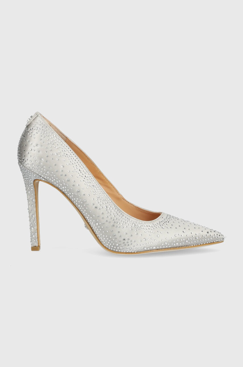 Guess Обувки с висок ток Silks в сребристо FL5SLK SAT08 SILVE - Pepit.bg