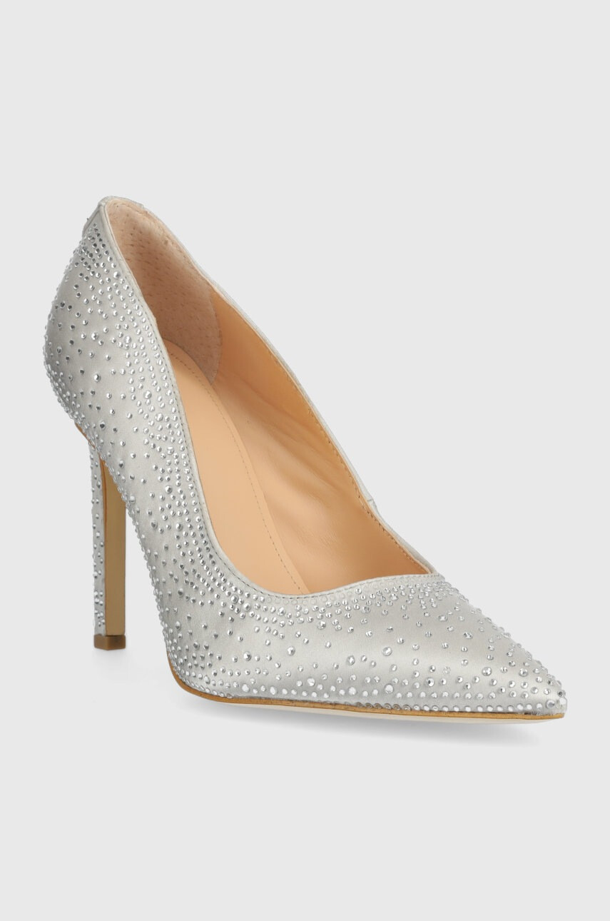 Guess Обувки с висок ток Silks в сребристо FL5SLK SAT08 SILVE - Pepit.bg