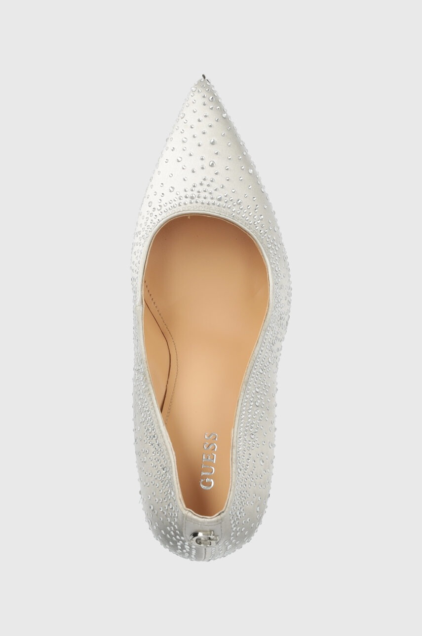 Guess Обувки с висок ток Silks в сребристо FL5SLK SAT08 SILVE - Pepit.bg