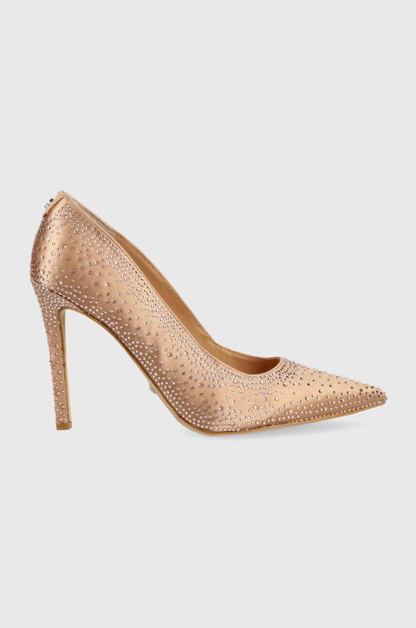 Guess Обувки с висок ток Silks в бежово FL5SLK SAT08 NUDE - Pepit.bg
