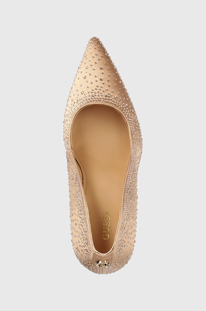 Guess Обувки с висок ток Silks в бежово FL5SLK SAT08 NUDE - Pepit.bg