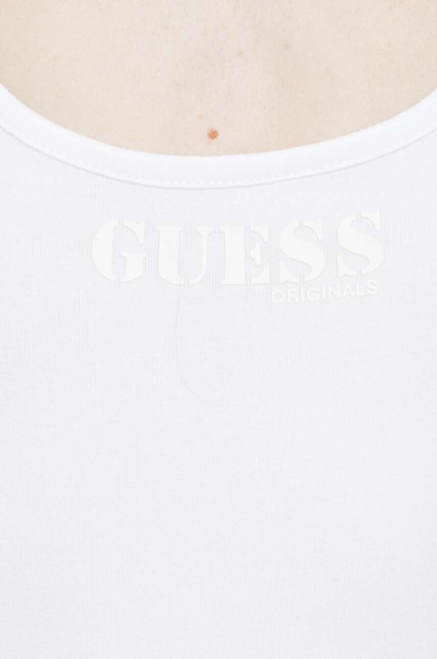 Guess Originals Боди дамско в бяло - Pepit.bg