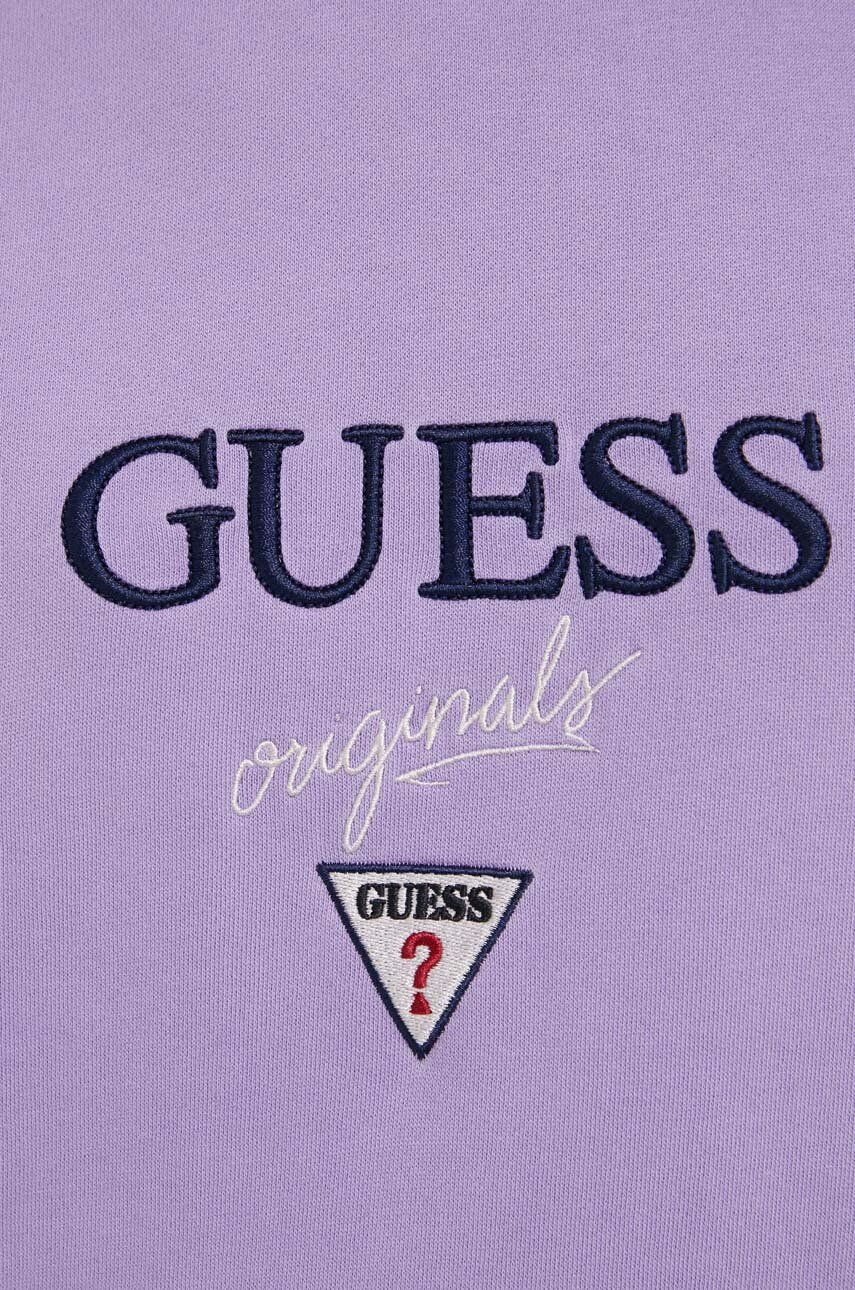 Guess Originals Суичър Go Baker в лилаво с апликация - Pepit.bg